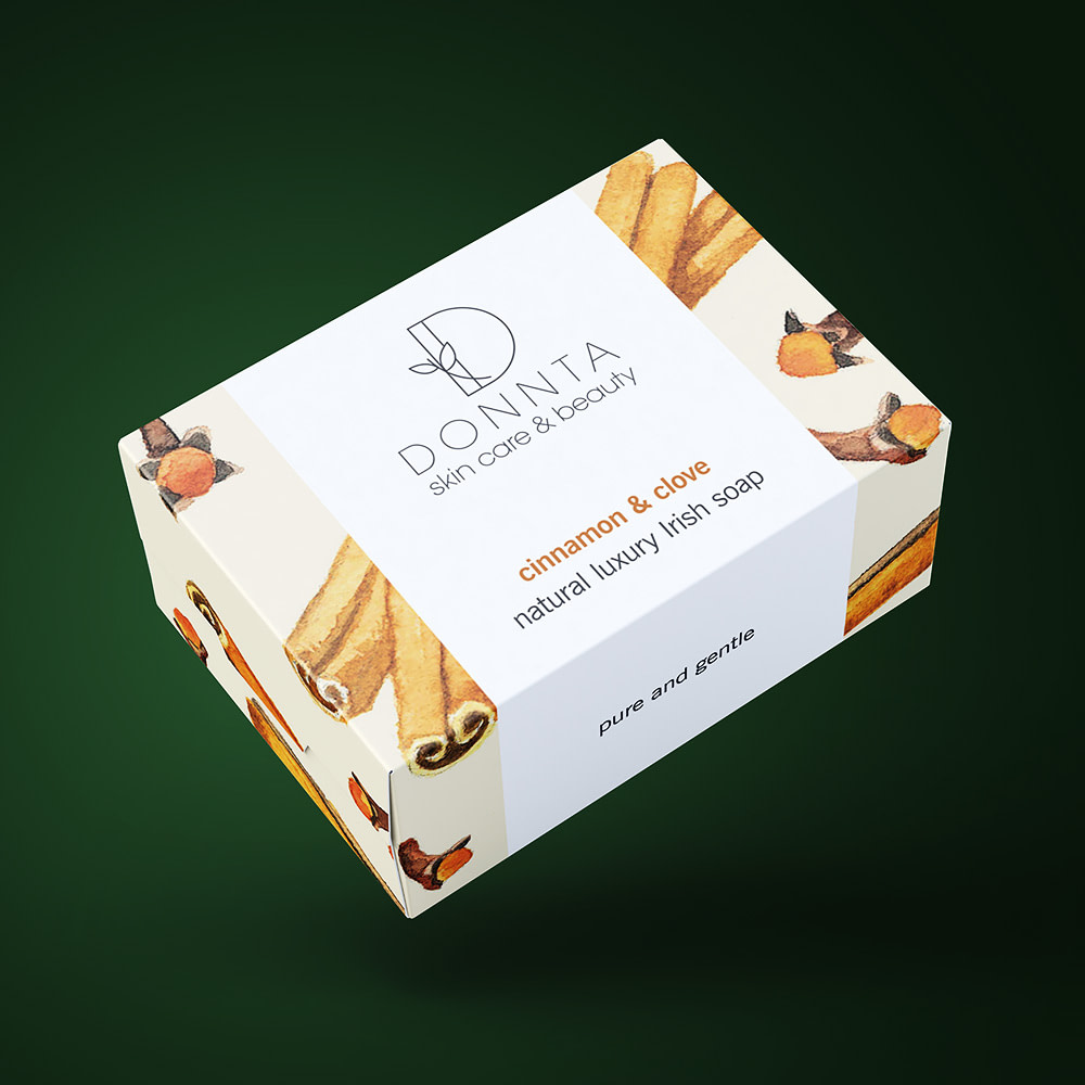 Donnta Cinnamon Soap Packaging Design