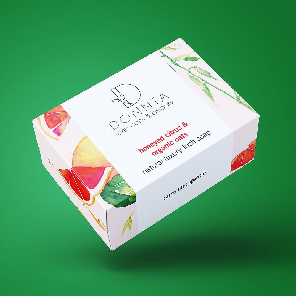 Donnta Citrus Soap Packaging Design