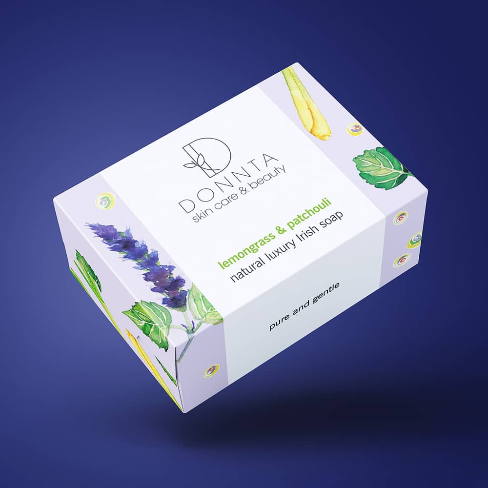Donnta Patchouli Soap Packaging Design