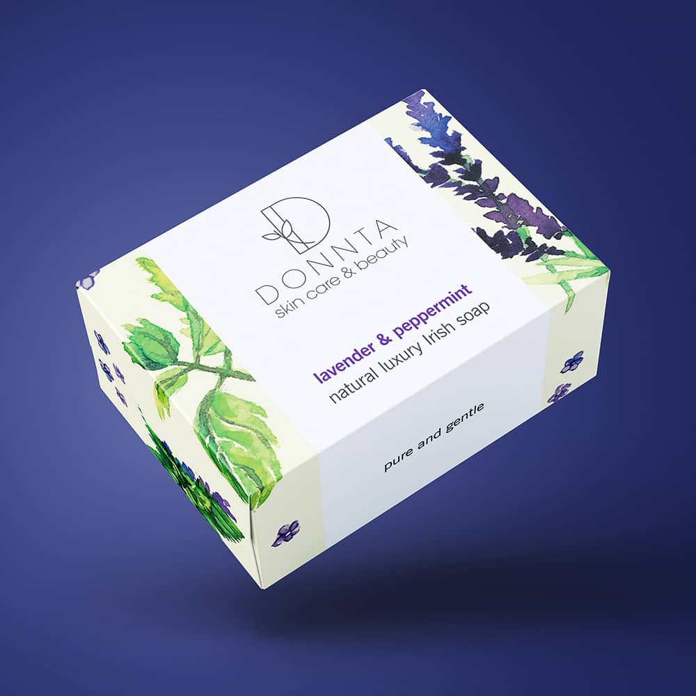Donnta Peppermint Soap Packaging Design
