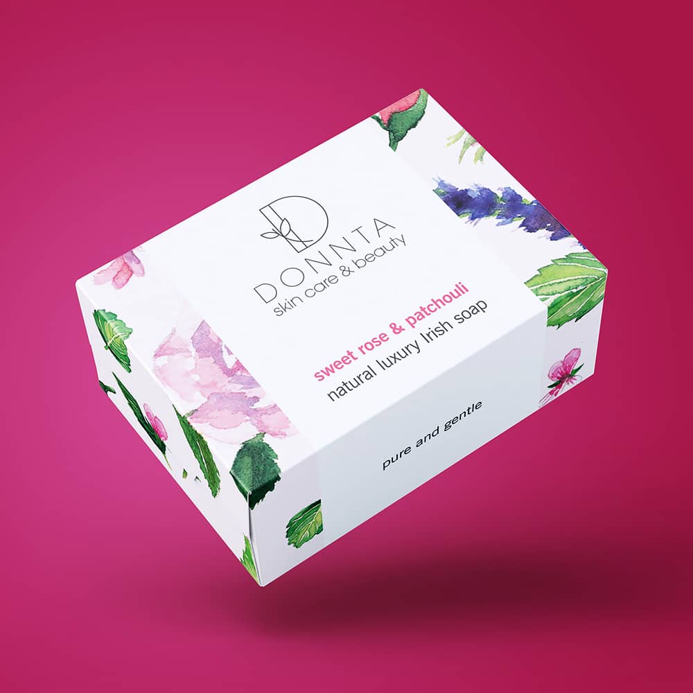 Donnta Rose Soap Packaging Design