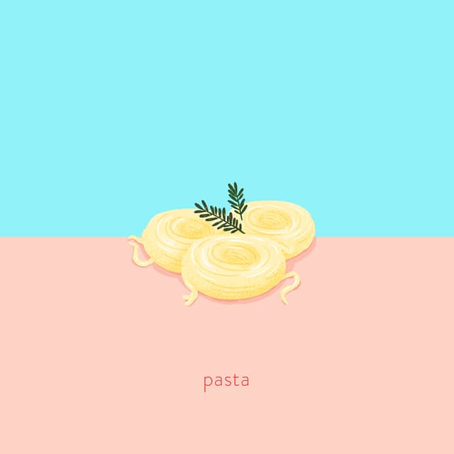 Tasty Tidbits - Pasta illustration